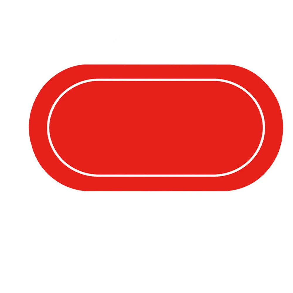 

Rubber Poker Table Mat Texas Hold 'em Poker Mat Anti-slip Board and Card Game Table Mat Multiplayer Entertainment Accessory