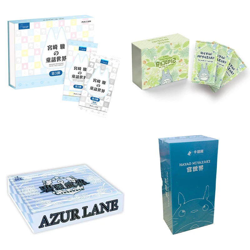 Azur Lane Crosswave SR/SSR Goddess Story CCG Complete Series of Hayao Miyazaki's Card World Blind Box Collectible Trading Cards