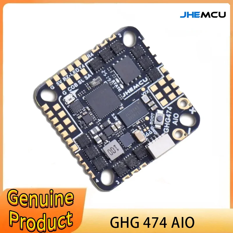 

JHEMCU GHG 474 AIO G474 F4 2-6S AIO Brushless ESC for F4-style FPV Racing Drones with 2-6S Power Systems