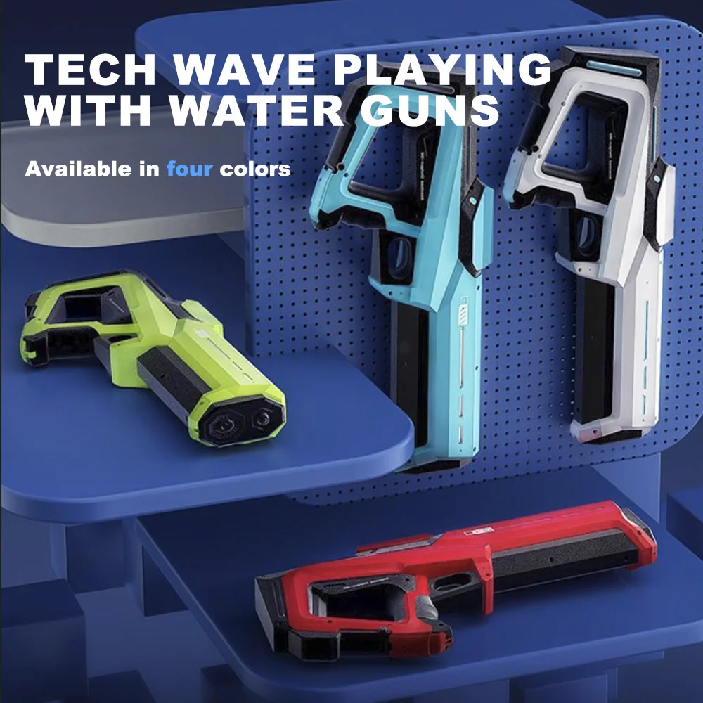 مسدس مياه كهربائي عالي الضغط بسعة كبيرة، دفع لطيف، شفط مياه أوتوماتيكي ورش مياه مستمر