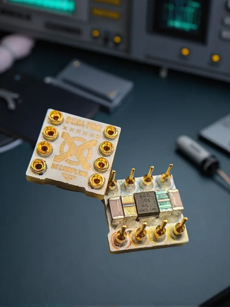 1PCS HIFI Dual Operational Amplifier Upgrade Base Decoupling Operational Amplifier Base Wealthy Gold