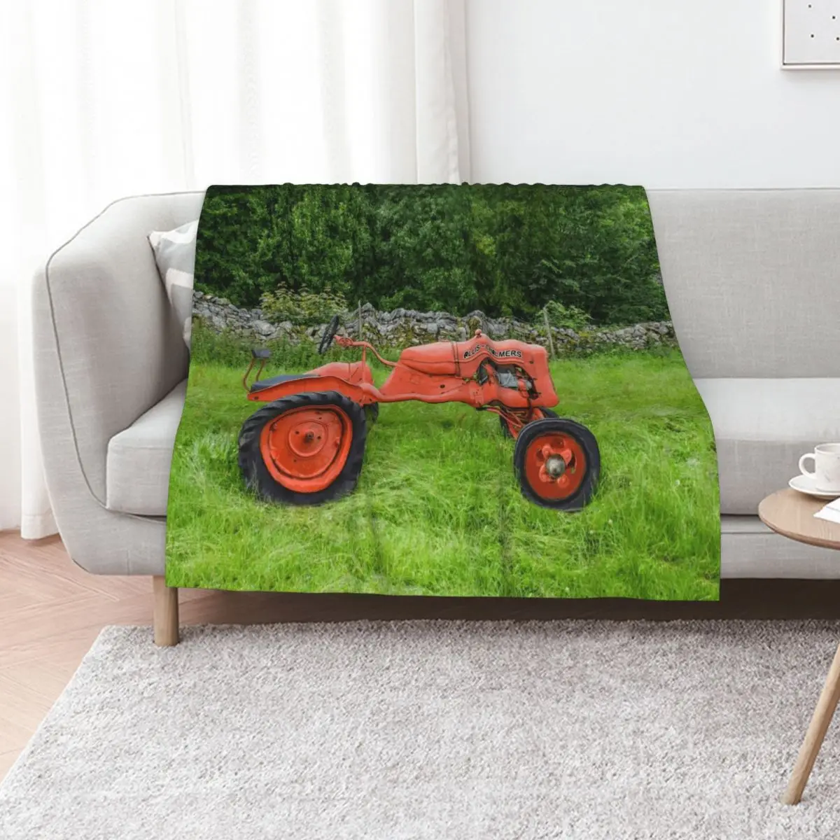 Allis the Orange Tractor رمي بطانية بطانيات للسرير أنعم الفراش الصيفية أريكة لحاف البطانيات