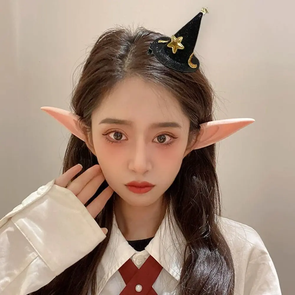 

1 Pair Silicone Material Elf Ears Sharp Design DIY Accessories Cosplay Ears Latex Ears Photo Props Fairy Ears Cosplay Costume