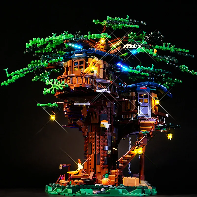 DIY RC LED Light Kit For LEGO 21318 Tree House   (Only LED Light,Without Blocks Model)