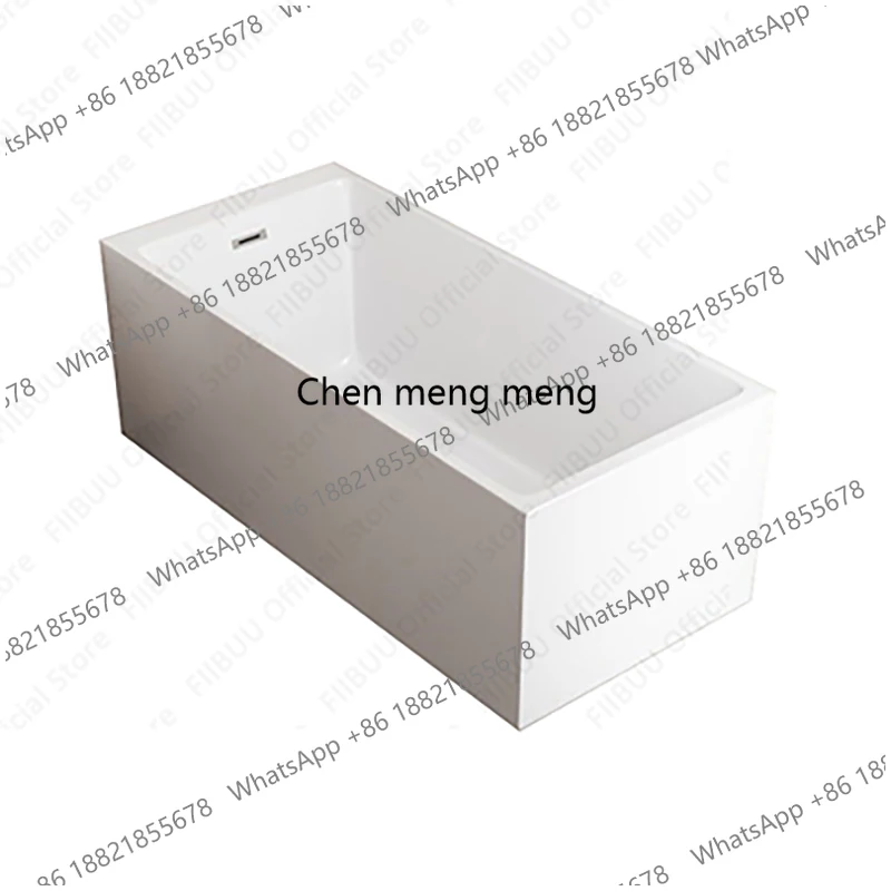 Freestanding Acrylic Bathtub,Multifunctional Deepened Bathtub For Apartments And Household,Quality Square Tub Bathroom Furniture