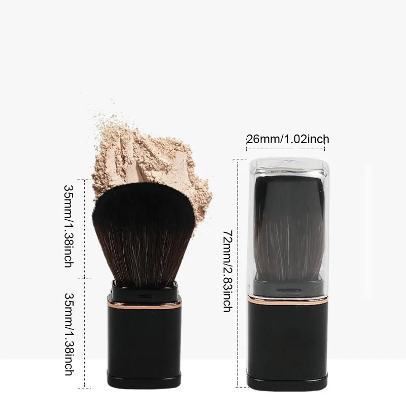1 قطعة مؤسسة الطاقة استحى ماكياج فرشاة صغيرة قابل للسحب المحمولة أحمر الخدود الوجه فرش الجمال التجميل السفر أداة Maquiagem #6