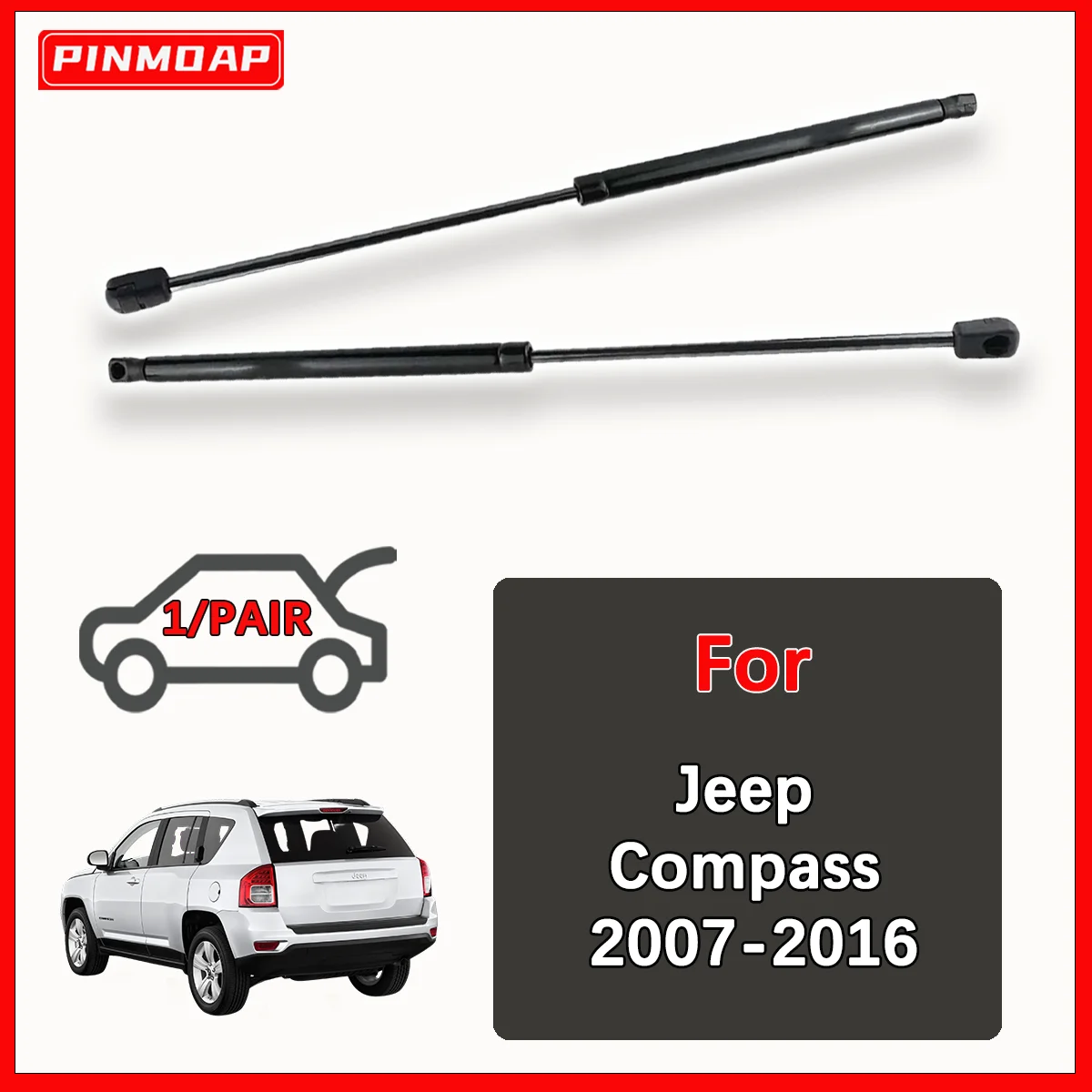 الجذع الدعامات الغاز الربيع بار ل جيب كومباس 2007-2016 OE 6197 SG314041 95278 05109514AB الخلفية صدمة تبختر بار قضيب الضغط #1