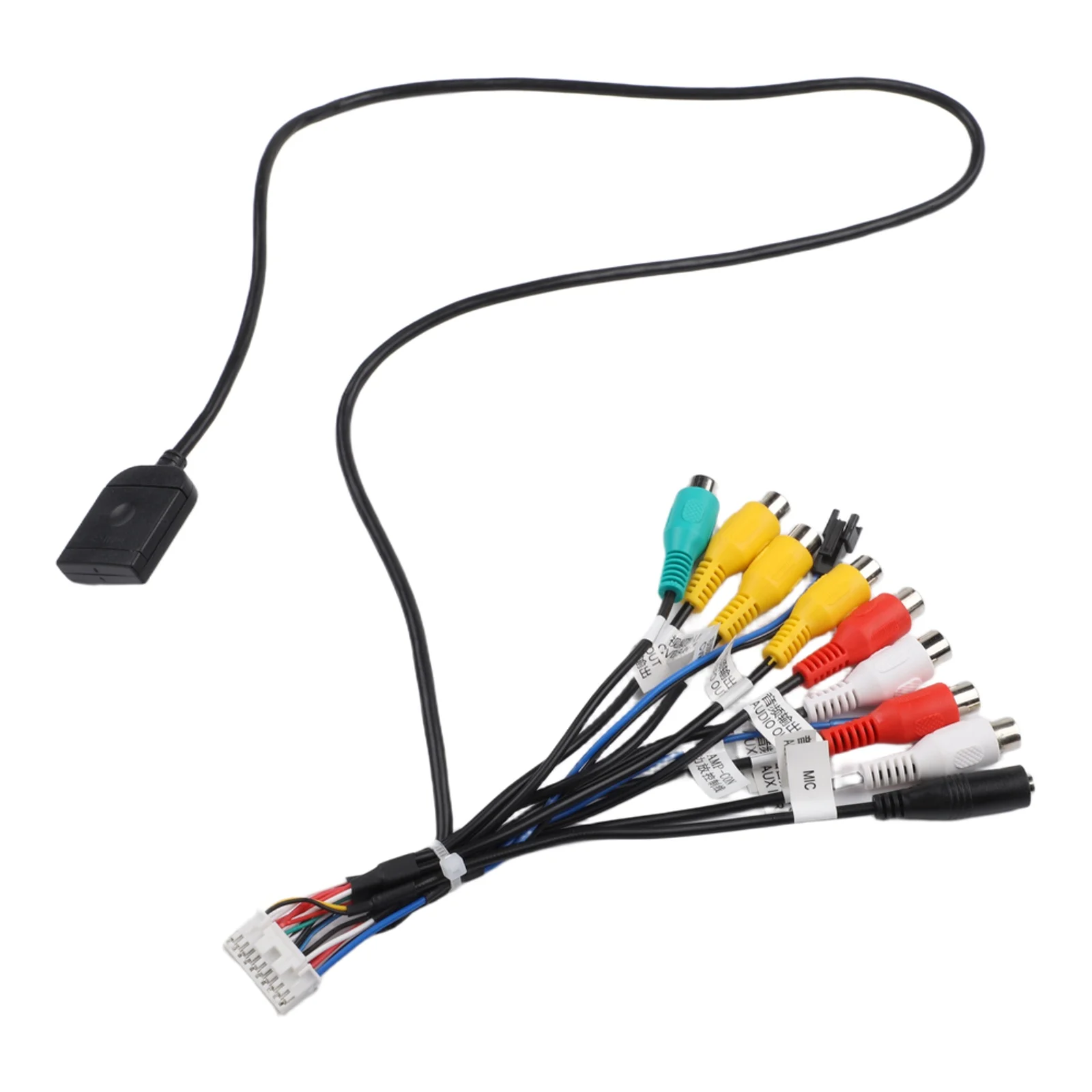Car Multimedia Setup Microphone Connector 4G Audio Adapter Black 3.5mm Microphone Interface Material Car Multimedia