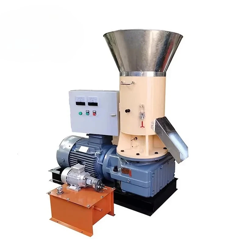 customized Agricultural Wastes Pelletizer Biomass Wood Pellet Making Machine Engine Sawdust Granulator Pump Motor Gear