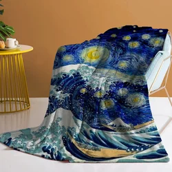 Picnic Throw Blanket 150x200 Van Gogh Blanket Fluffy Soft Blankets Sofa Decoration Throws Blankets for Sofa Luxury Bedding Knee