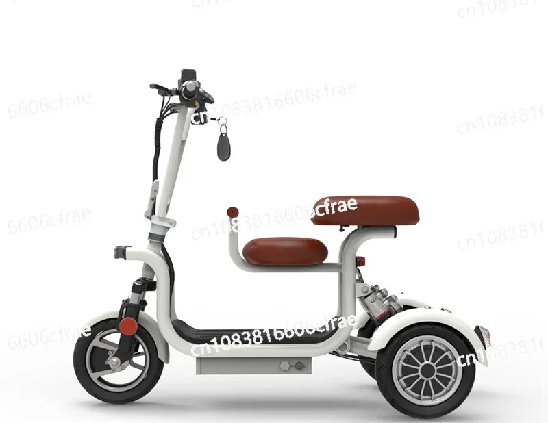 Parent-child Women's Electric Tricycle Mother and Child with Baby Scooter Home Pick-up Child Small Battery Car