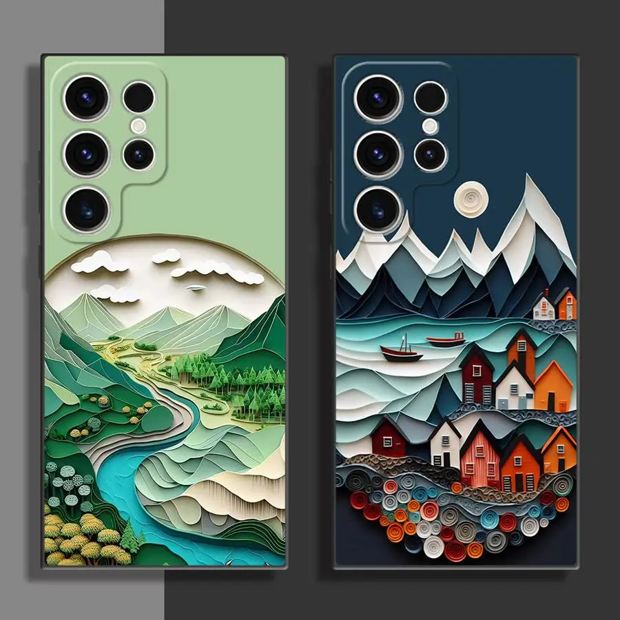 Summer Sky Suspension Handyhülle für Samsung Galaxy S22 Plus S21 5G S21 FE S24 S25 Ultra S20 S23 Ultra S22 Ultra Cover
