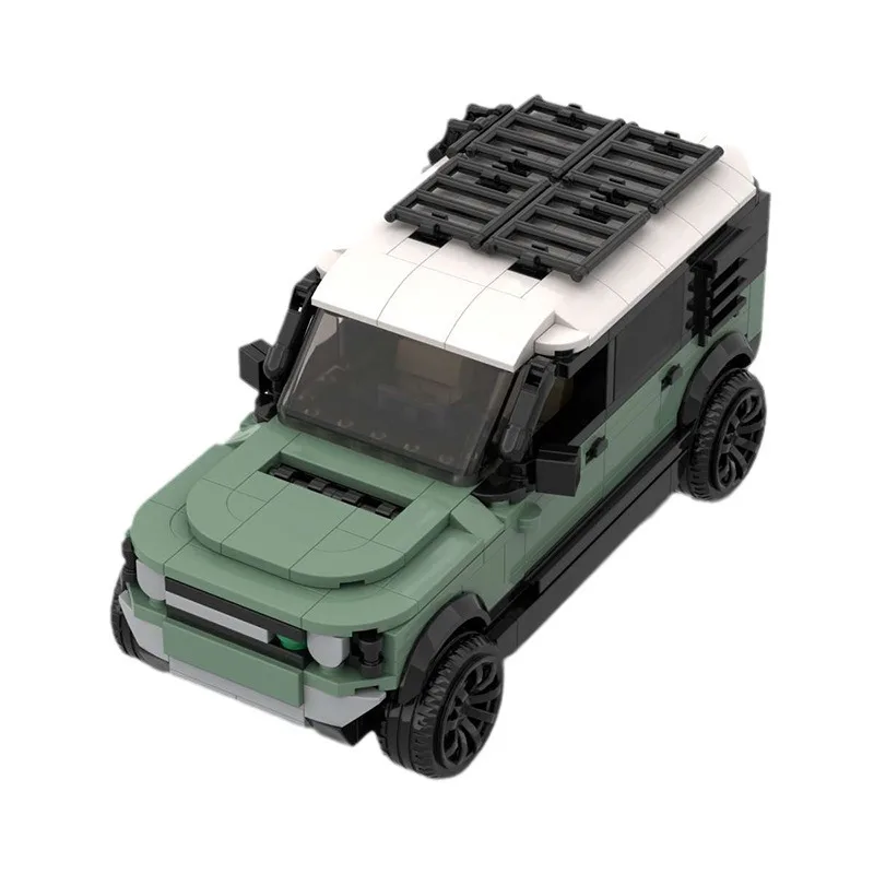 Quente larejado rovered defender 110 p400 suv blocos de construção de carro fora de estrada veículo de corrida modelo tijolos quebra-cabeças brinquedos presente para meninos criança