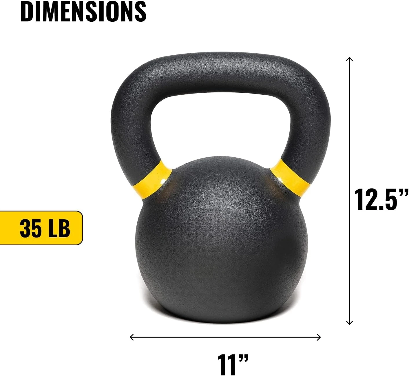 

Powder Coated Kettlebell Weights 5-90 LB | Workout Gym Equipment & Strength training sets for Women & Men