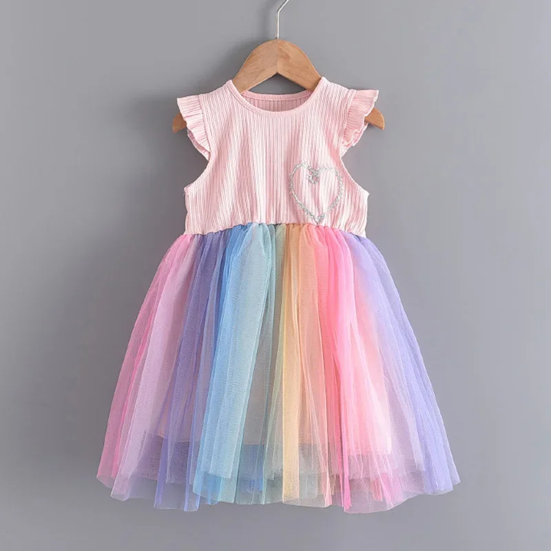 Baby Girls Dress New Summer Kids Girl Princess Floral Children Dresses Party Casual Costume Children Clothing Elegant Cute