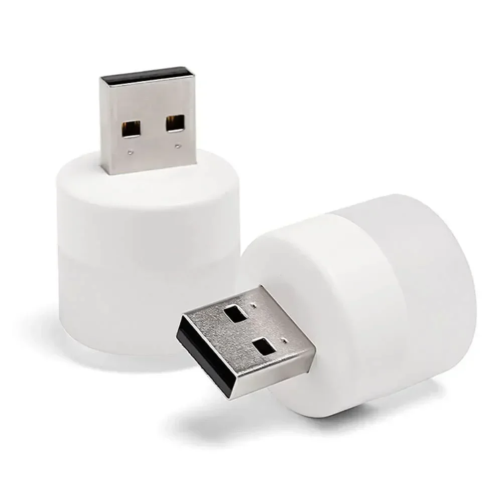 

5 pcs USB Plug Lamp Reading Light Mobile Power Mini LED Bulb Emotional Atmosphere Nightlight for Camping Bedroom Bathroom car