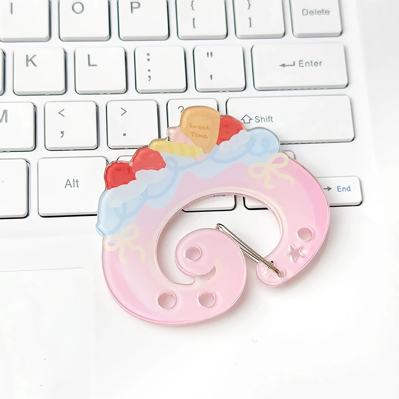 Custom-Made Acrylic Carabiner Keychain Special-Shaped Multi-Functional Climbing Buckle Plush Toy Backpack Decoration Pendant