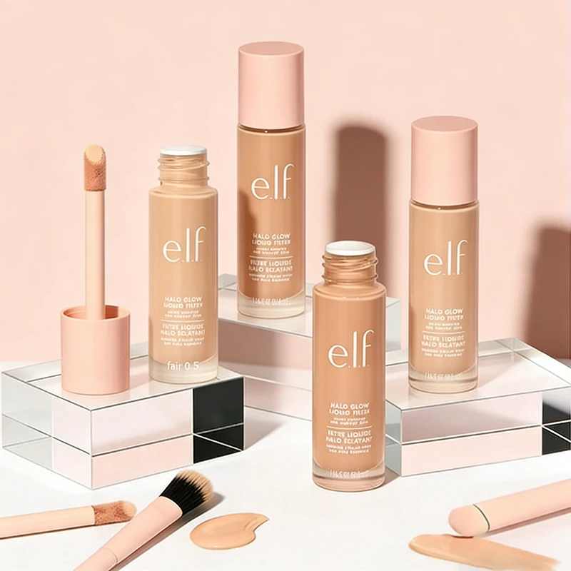 Base Líquida Fashion Elf Primer: Corretivo de Ajuste Perfeito, Iluminador e Contorno em Gel de Longa Duração e Hidratante para o Rosto