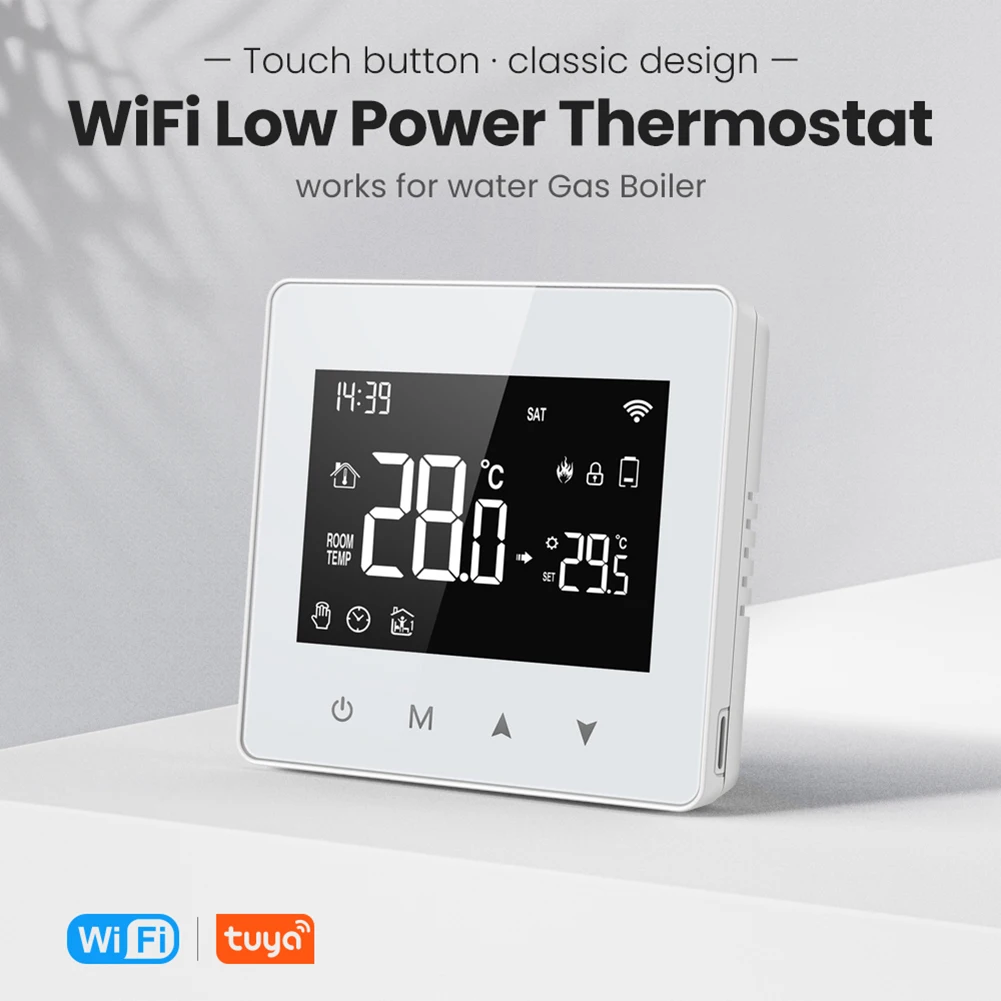 

Tuya Smart WiFi Thermostat Water Gas Boiler Heating Temperature Controller Compatible with Alexa Google Home Alice for Tuya APP