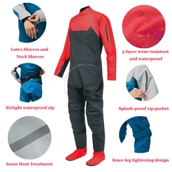 Women's drysuit three-layer waterproof fabric, kayak drysuit water rescue drysuit W59