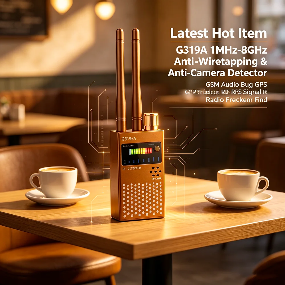 

Latest Hot Item G319A 1MHz-8GHz Anti-Wiretapping & Anti-Camera Detector GSM Audio Bug GPS Signal RF Tracker Radio Frequency Find