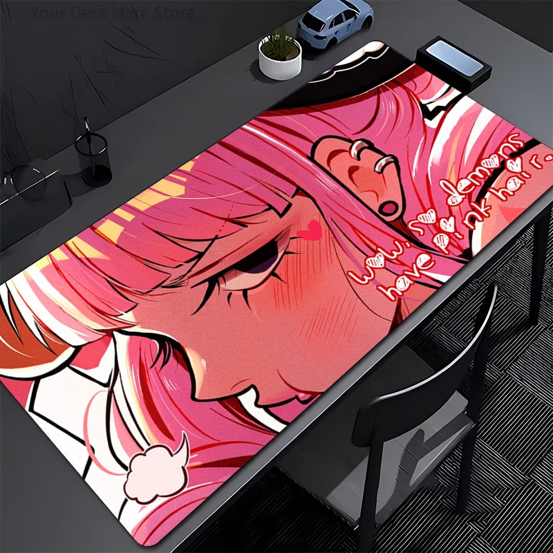 Gaming Mouse Pad One Piece Perona Accessories Office Gamer Keyboard Desk Mat Non-Slip Laptop Ground Mat Large PC Anime Mousepad