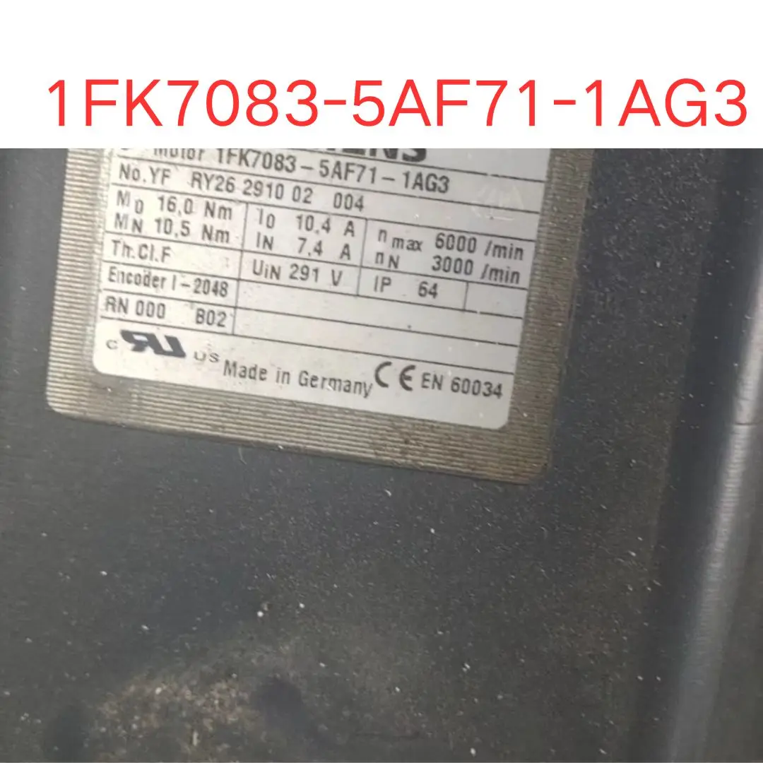 

Second-hand 1FK7083-5AF71-1AG3 servo motor test OK