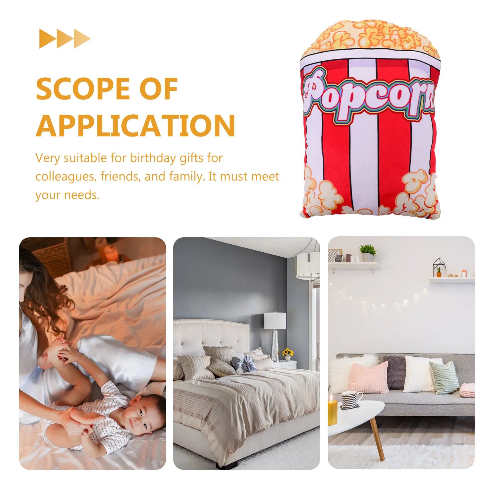 

Cartoon Sofa Lumbar Pillow Creative Household Supple Cushion Backrest Headrest Decorative Throw Pillow for Home Office Bedroom