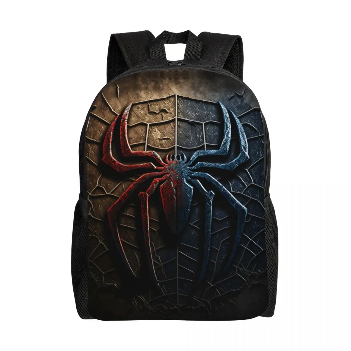 Custom Classic Spider On Web Pattern Travel Backpack Men Women School Computer Bookbag College Student Daypack Bags