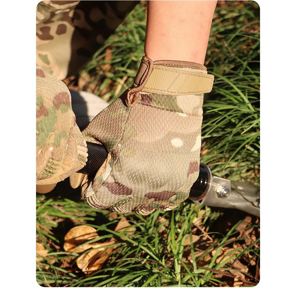 Taktische Touchscreen-Vollfingerhandschuhe für Herren, kompatibel mit Kampfschießen, Jagd, Outdoor-Sport, Arbeit, Fäustlinge – Detail 8