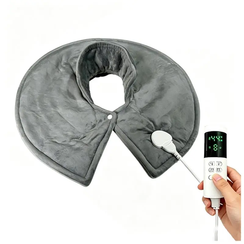 AB42-EU Plug Electric Heating Pad 60X60cm For Neck And Shoulder Setting Pain Relief Large Heat Pad With 9 Temperature Levels