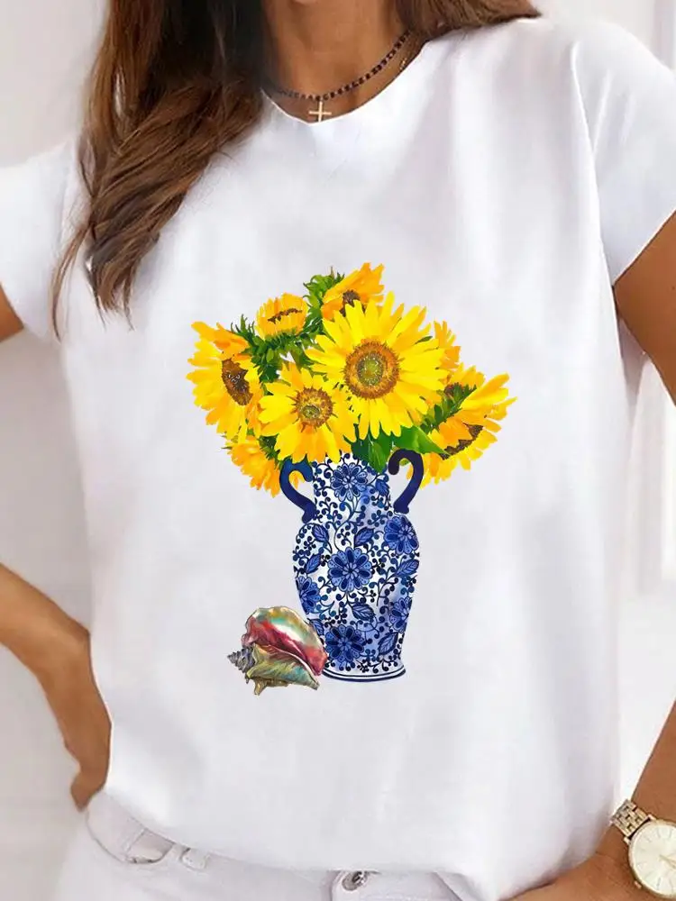 Dames Populaire Casual Vrouwen Grafische T Korte Mouw Tees Kleding Liefdesbrief Leuke jaren 90 Mode Kleding Print O-hals T-shirts