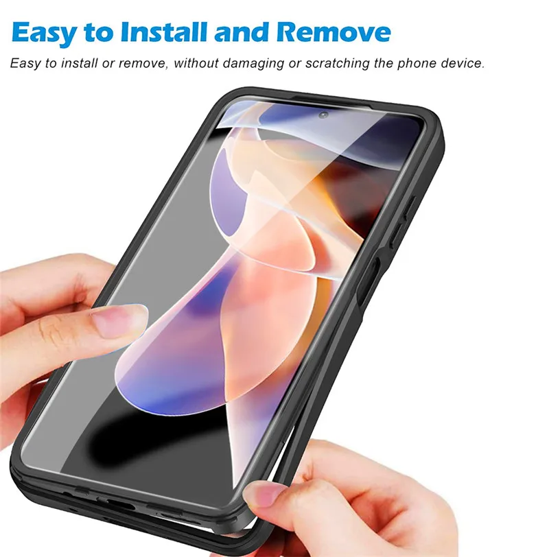 Poco M4 Pro 5G Case Xiaomi PocoM4 Pro 5G 360 Full Protection Double Side Hard Phone Cover for Poco M4Pro 5G 21091116AG MZB0BGVIN