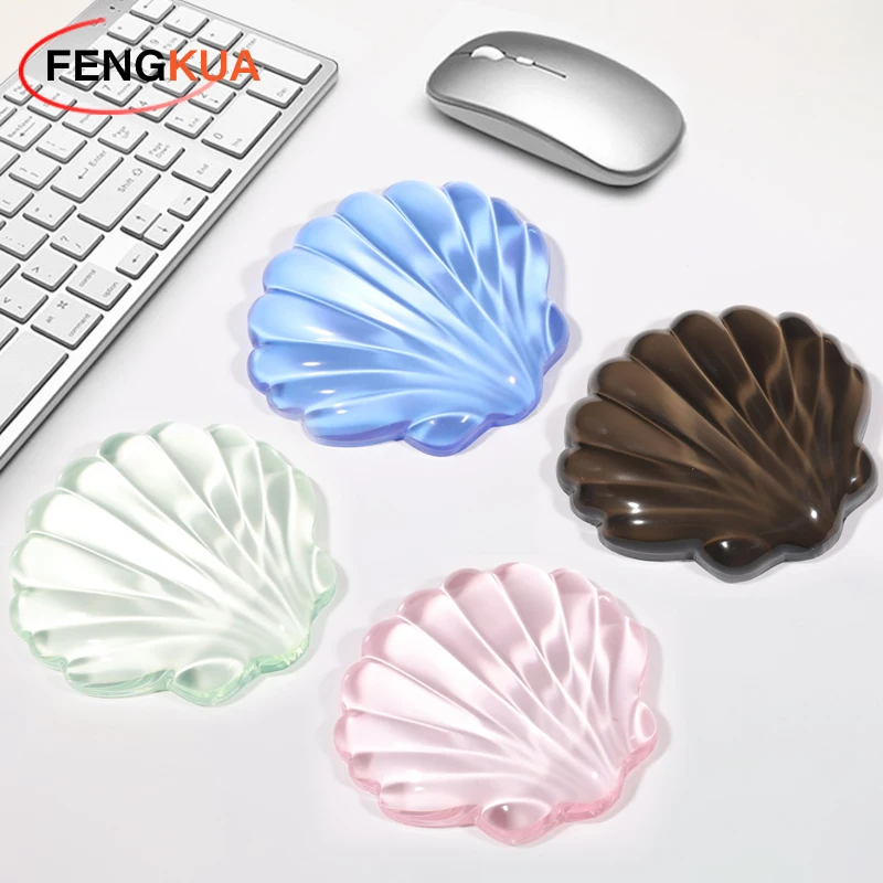 Cute Scallop Wrist Rest Support For Mouse Pad Computer Laptop Arm Rest For Desk Mouse Pad Wrist Rest Crystal Scallop Toys