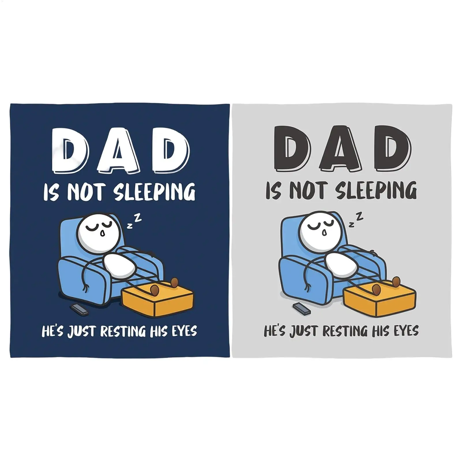 Gift blanket to Dad fathers day Birthday Anniversary blankets for family members Nap Reading camping Watch TV four season use