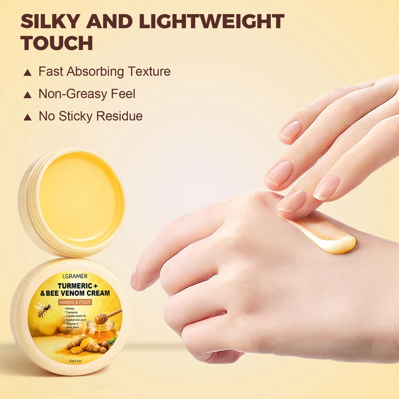 Turmeric & Bee Foot Intensive Cracked Skin Hydrating Balm – Ultra-Moisturizing Foot & Hand Cream for Dry, Rough Heels | Anti-Fis