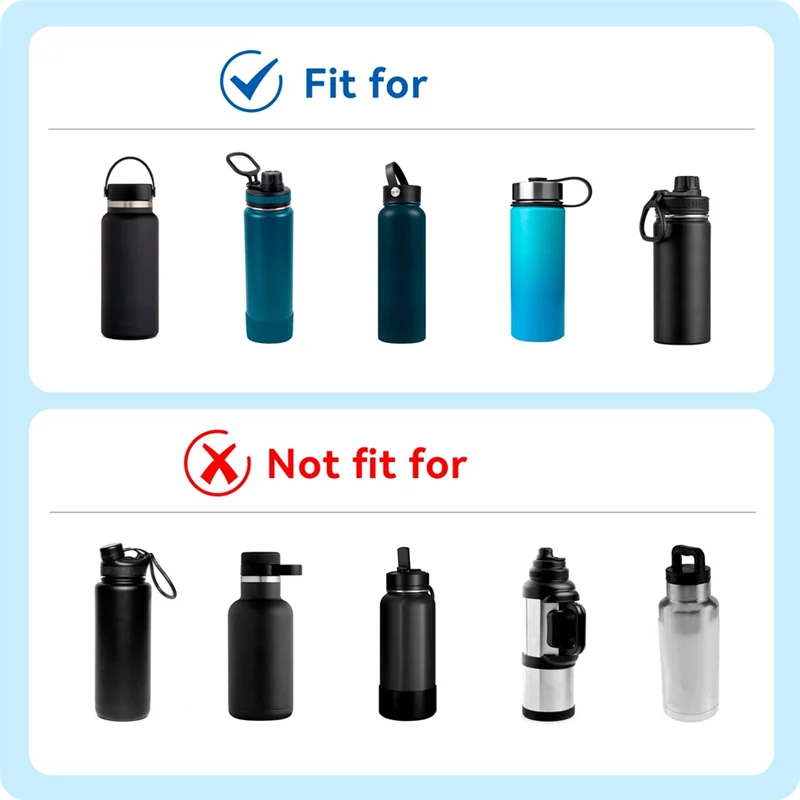 

A09F-Auto Flip Straw Lid For Hydroflask 12-64 Oz Wide Mouth,Replacement Lid With Soft Spout For Wide Mouth Bottles