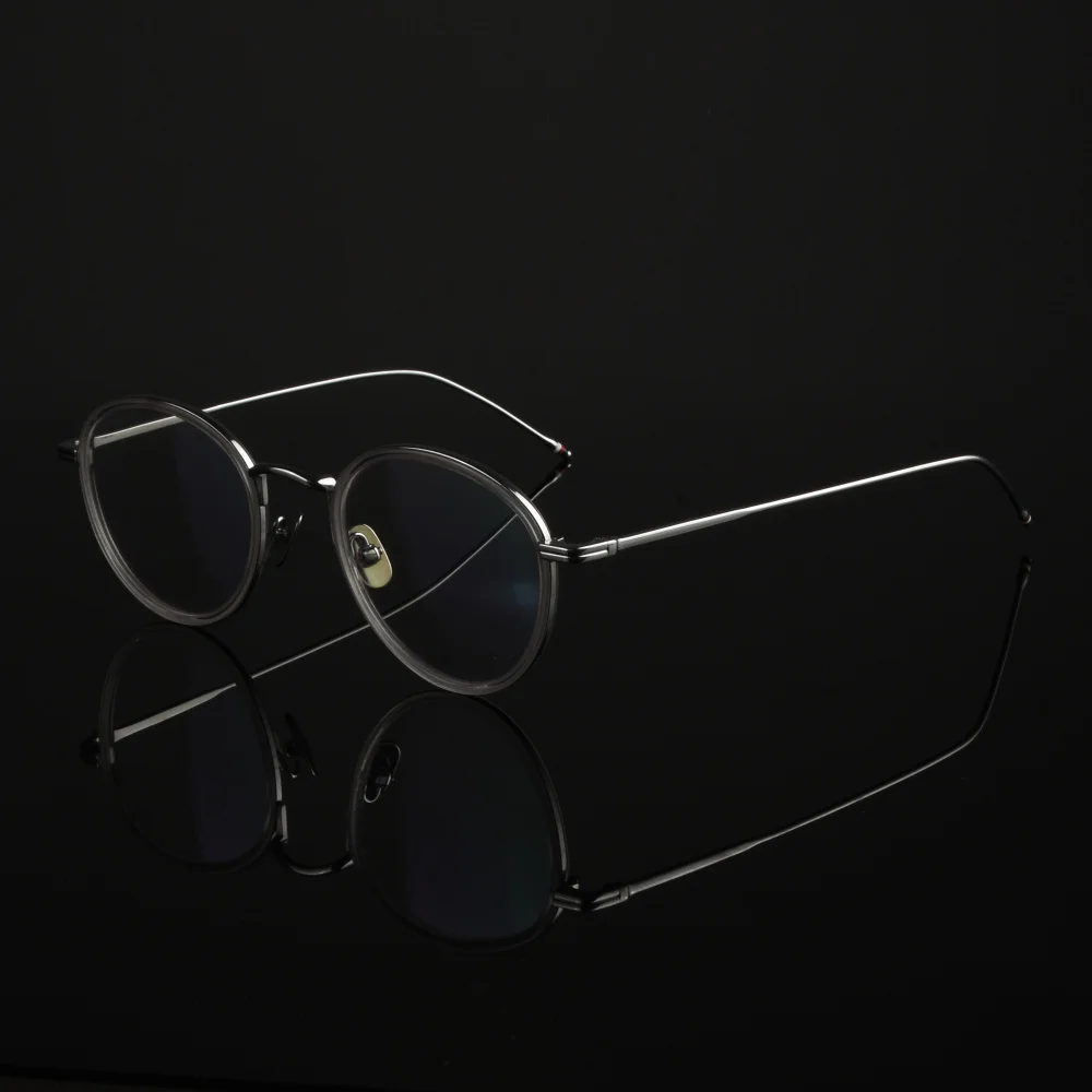 الولايات المتحدة الأمريكية العلامة التجارية تصميم TB905 البيضاوي إطار نظارات الرجال النساء النظارات المستديرة خلات التيتانيوم الاسلوب المناسب نظارات نظارات 2026 جديد
