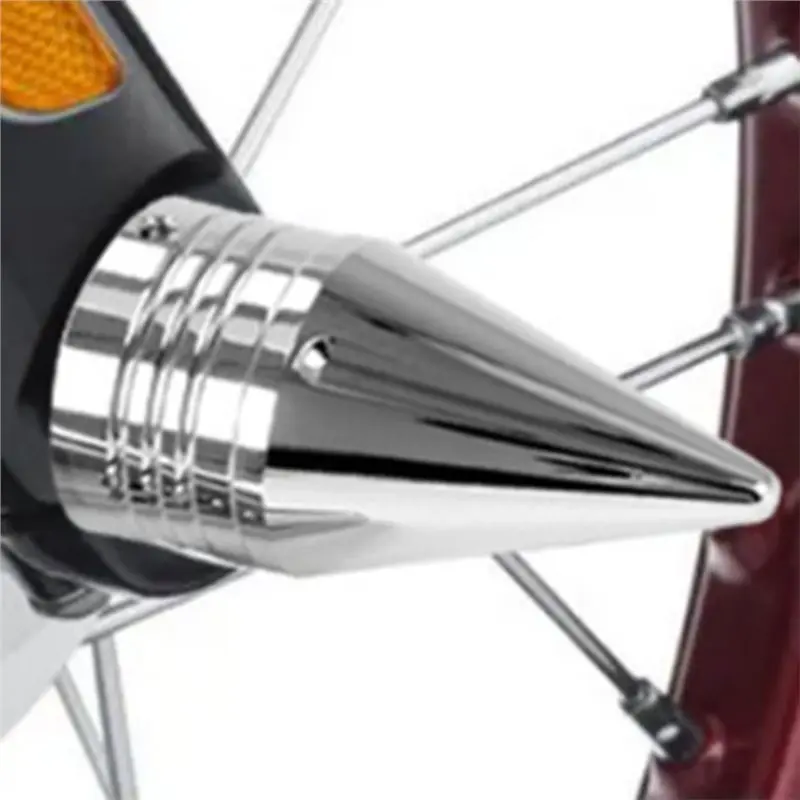 AASS-For Touring Road King Dyna Softail Sportster Compatible Spike Axle Caps Motorcycle Front Twisted Axle Nut Covers
