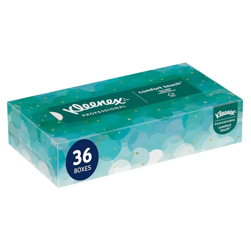 Bulk (21400), 2-Ply, White, Flat Boxed Format, Designed for Business (100 Tissues/Box, 36 Bo