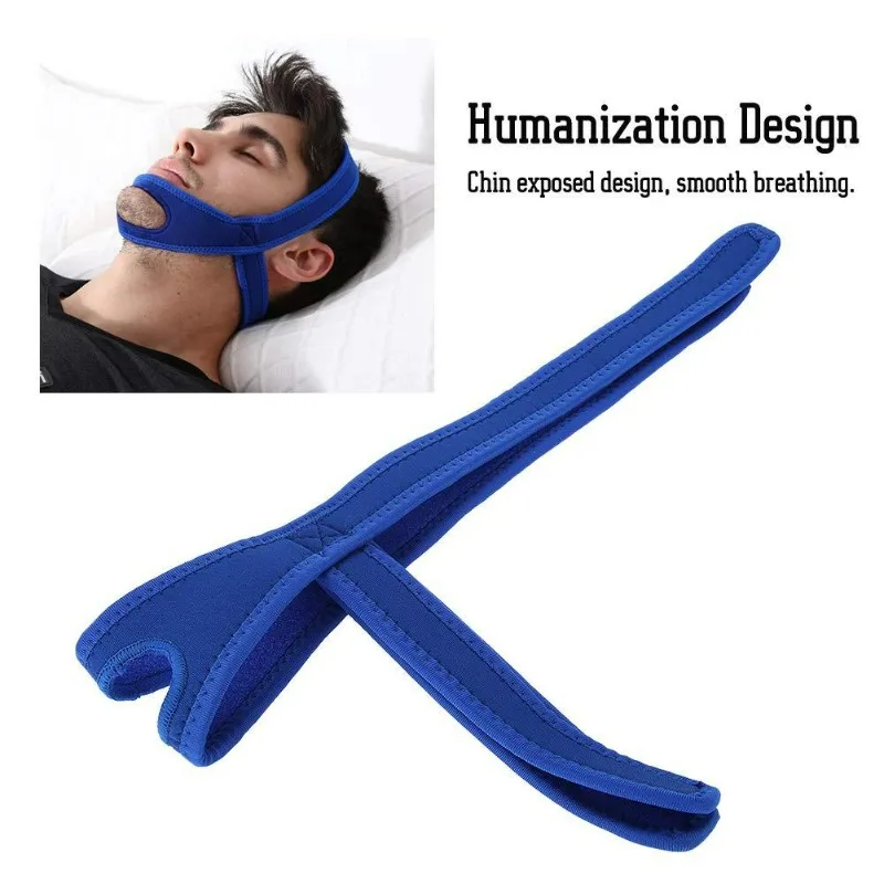 New Neoprene Anti Snore Stop Snoring Chin Strap Belt Anti Apnea Jaw Solution Sleep Support Apnea Belt Adjustable Sleep Care Tool