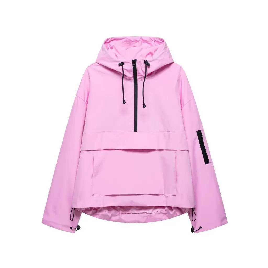 Women's Casual Sports Style Hooded Jacket Top European And American Style Clothing Wholesale on