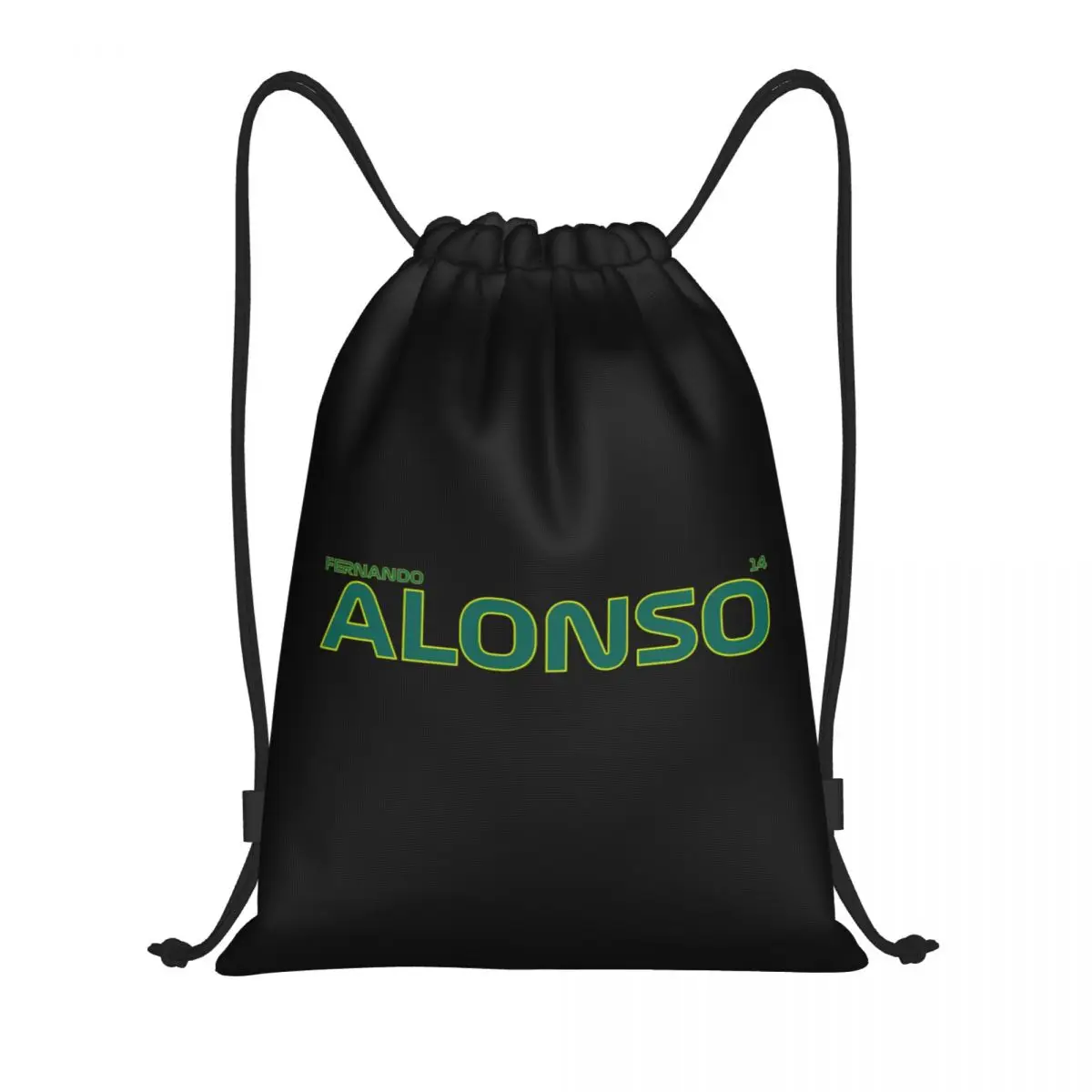 Custom Alonso 14 Racing Drawstring Backpack Bags Women Men Lightweight F-1 Sport Car Race Gym Sports Sackpack Sacks for Training