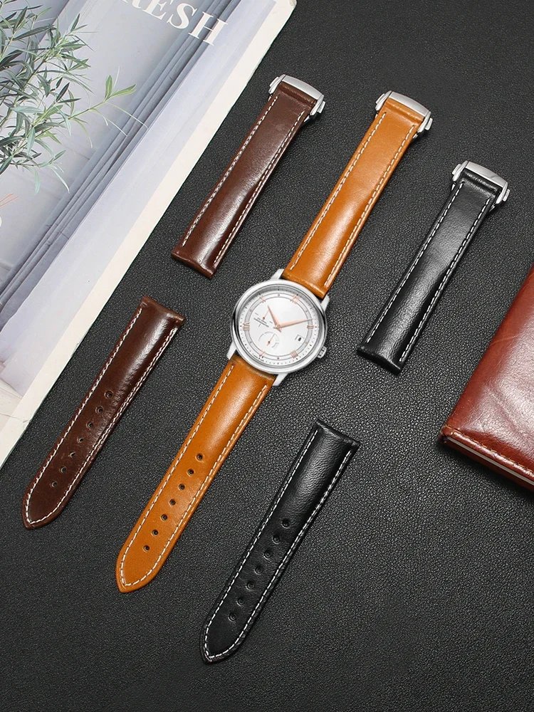 YOPO Genuine Leather Watch with Suitable O-mega Seamaster 300/150 Same Diefei Speedmaster Moon Watch Heritage Male
