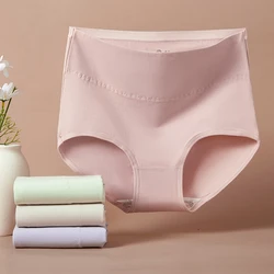 4Pcs High Waist Body Shaper Underwear Women Cotton Panties Breathable Panty Soft Ladies Briefs Solid Slimming Female Lingerie