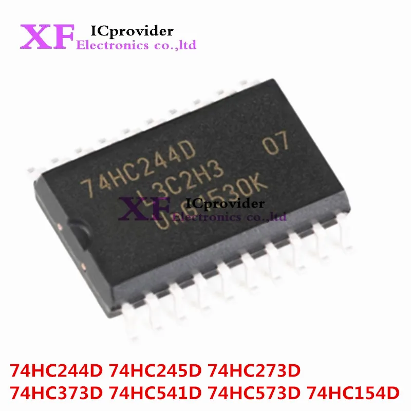 10PCS 74HC244D 74HC244 SOP SN74HC244DWR SOP-20 74HC245D 74HC245 74HC273D 74HC273 74HC373D 74HC154D 74HC541D 74HC541 74HC573D