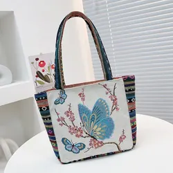 New Ethnic Style Bento Bag Office Handbag Student Canvas Handbag Chinoiserie Style Bag