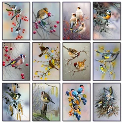 Birds Poster Nature Scenery Animal Bird on Branch Canvas Painting Posters and Prints Wall Art Picture for Living Room Home Decor