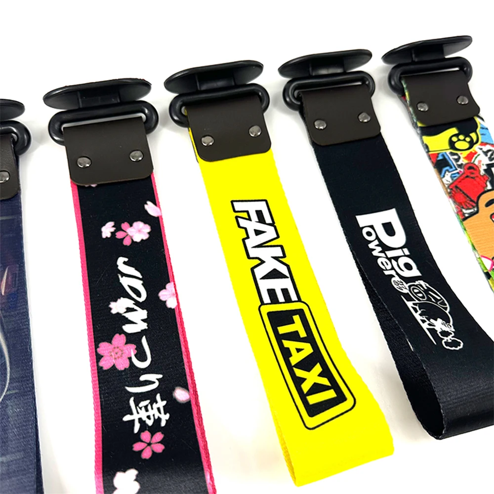 1 قطعة JDM سباق نمط سحب حزام ملصقات مقطورة سيارة الحبال هوك الديكور الفردي ل JDM سحب حزام اكسسوارات السيارات #4