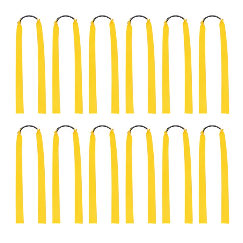 L79A 12Pcs Rubber Bands for Catapult Widened Flat Catapult Bands Elastics for Hunting